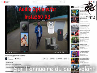 Audio Recording Options for the Insta360 X3, référencé sur Breizh kam annuaire du cerf-volant - ID N°: 357