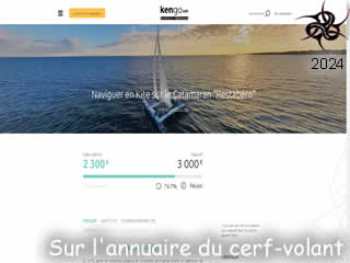 Kengo - Naviguer en Kite sur le Catamaran "Restabern", référencé sur Breizh kam annuaire du cerf-volant - ID N°: 381