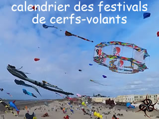 logo du calendrier des festivals de cerfs-volants en bleu foncé via breizh-kam.fr