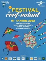Affiche calendrier des festivals de cerfs-volants 2022 - Trouville sur mer - 14