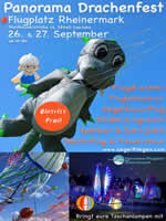 Affiche calendrier des festivals de cerfs-volants 2026 - Rheinermark - DE