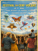 Affiche pour : Bissey-la-Pierre (21) - 2026, calendrier des festivals de cerfs-volants ID179