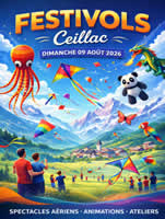 Affiche calendrier des festivals de cerfs-volants 2026 - Ceillac (05)