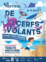Affiche calendrier des festivals de cerfs-volants 2026 - Grand Fort Philippe (59)