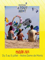Affiche calendrier des festivals de cerfs-volants 2026 - Notre-Dame-de-Monts - 85