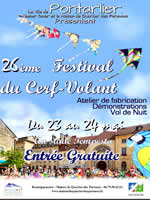Affiche pour : Pontarlier (25) - 2026, calendrier des festivals de cerfs-volants ID253