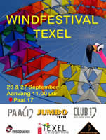 Affiche calendrier des festivals de cerfs-volants 2026 - Texel - NL