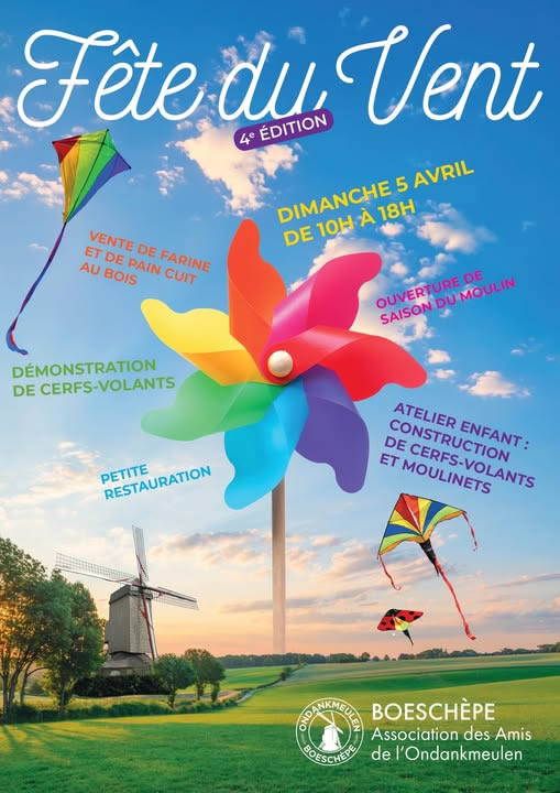 Voir l'affiche du festival de cerfs-colants de Boeschèpe (59), du 05-04 au 05-04-2026 id= Logo de l'affiche du festival de cerfs-colants de Boeschèpe (59), du 05-04 au 05-04-2026