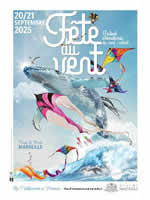 Logo de l'affiche du festival de cerfs-colants de Marseille (13), du 20-09 au 21-09-2025