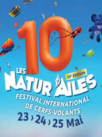 Logo de l'affiche du festival de cerfs-colants de Narbonne (11), du 23-05 au 25-05-2026