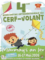 Logo de l'affiche du festival de cerfs-colants de St-Pierre (974), du 16-05 au 17-05-2026