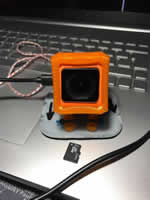 La Runcam 5 orange du Breizh KAM une caméra capable de tout sur un cerf-volant KAP KAM