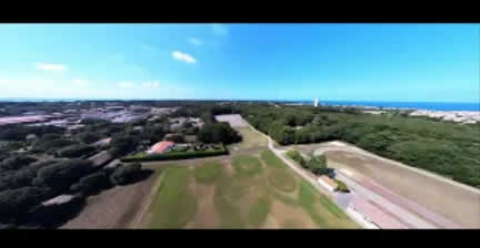 Stade eugène breton vue du ciel par breizh-kam.fr sur l'île d'Yeu